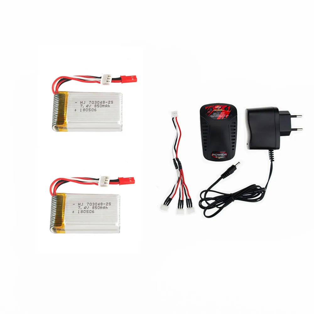 2 3 шт. 7 4 В 850 мАч 20C 703048 Lipo батарея с зарядным устройством для Udi U829A U829X MJXRC X600 HQ 907