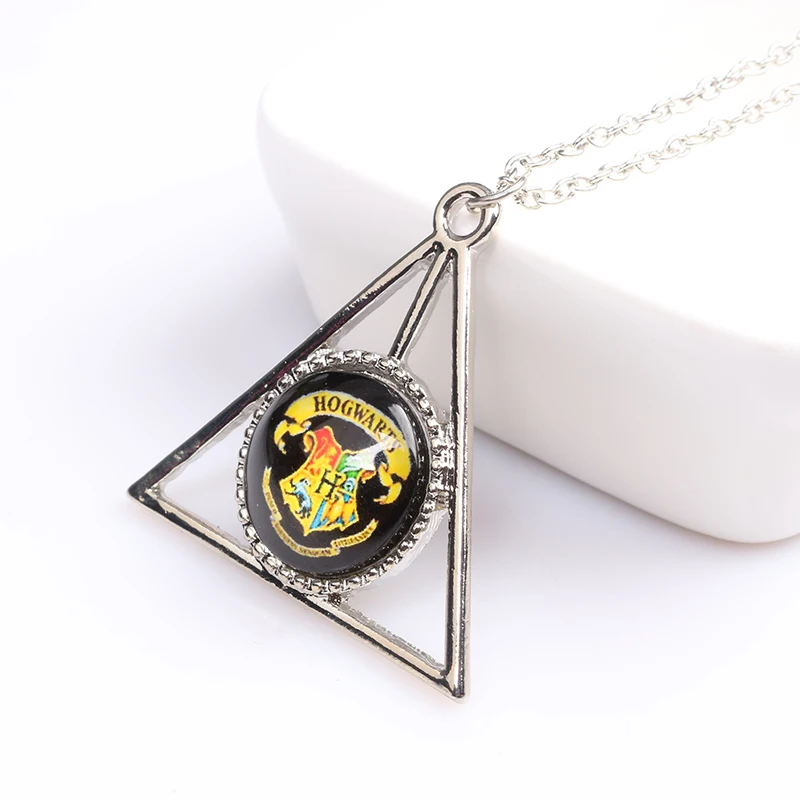 Horcrux прибор для поворота времени вспять mischiief управляемый Deathly Hallows Треугольник Хогвартс молния подвесные ожерелья ювелирные изделия