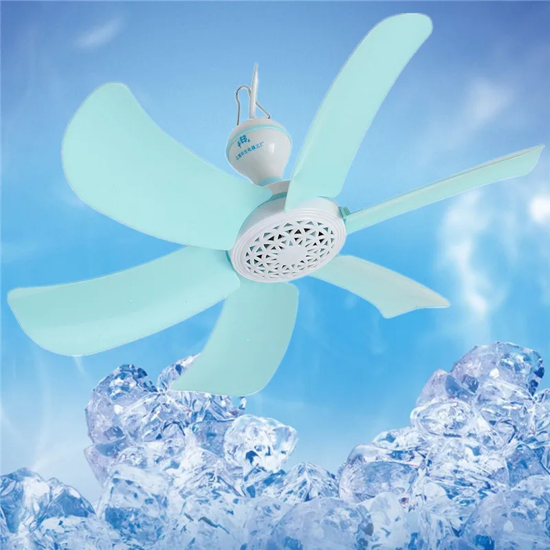 6 лопастей scilent ventilador спальня подвесной москитная сетка потолочный вентилятор энергосберегающий 7 Вт вентилятор штекер adpter