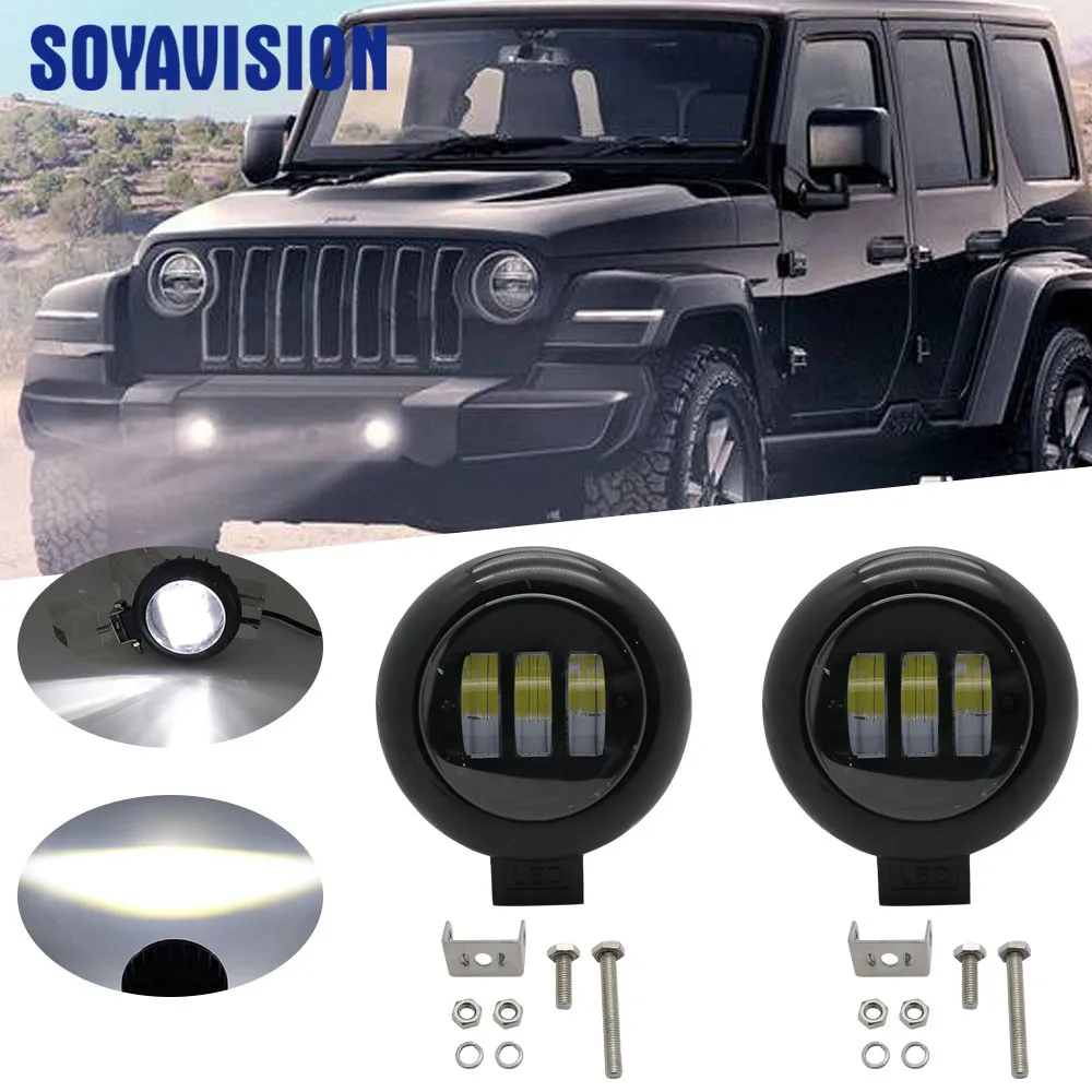 Черный/красный 4 5 &quotточечный светодиодный светильник для автомобиля грузовика