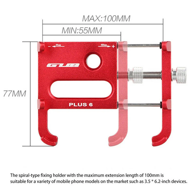 Регулируемый алюминиевый держатель для телефона смартфонов 3 5 &quotдо 6 2&quot GPS MTB