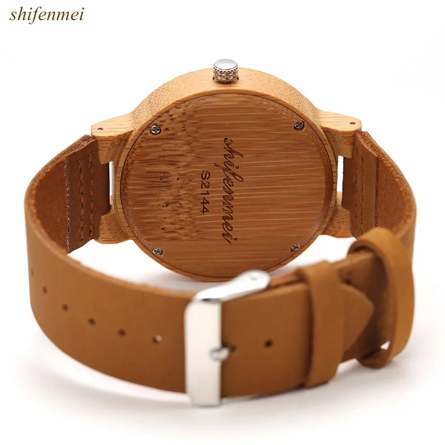 Роскошные деревянные часы без номера Креативные мужские reloj madera relogio masculino montre