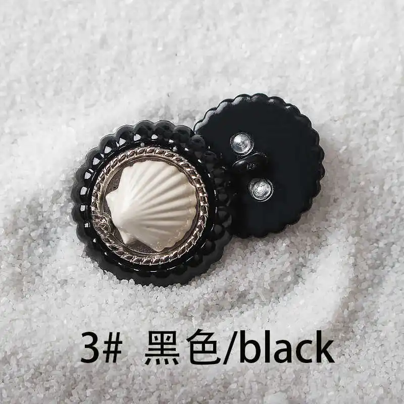 5 шт. металлические пуговицы в форме ракушки аксессуары для одежды фирменные 18-25