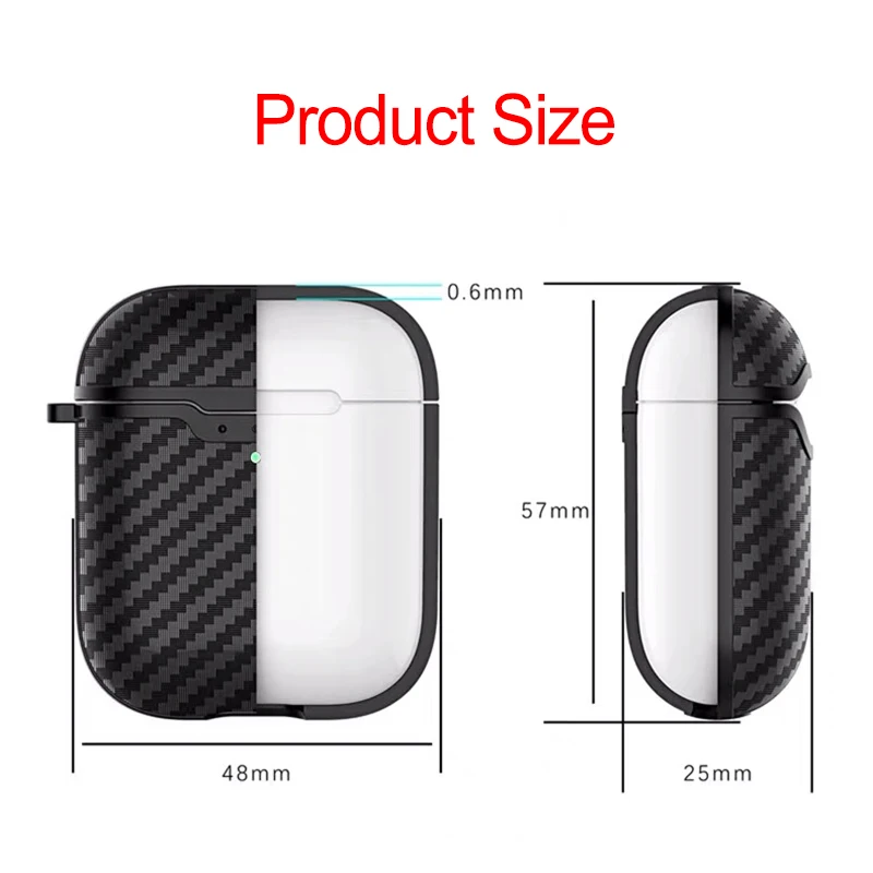 Чехол для наушников из ТПУ Apple Airpods 1 2 беспроводной защитный чехол Pro с крючком |