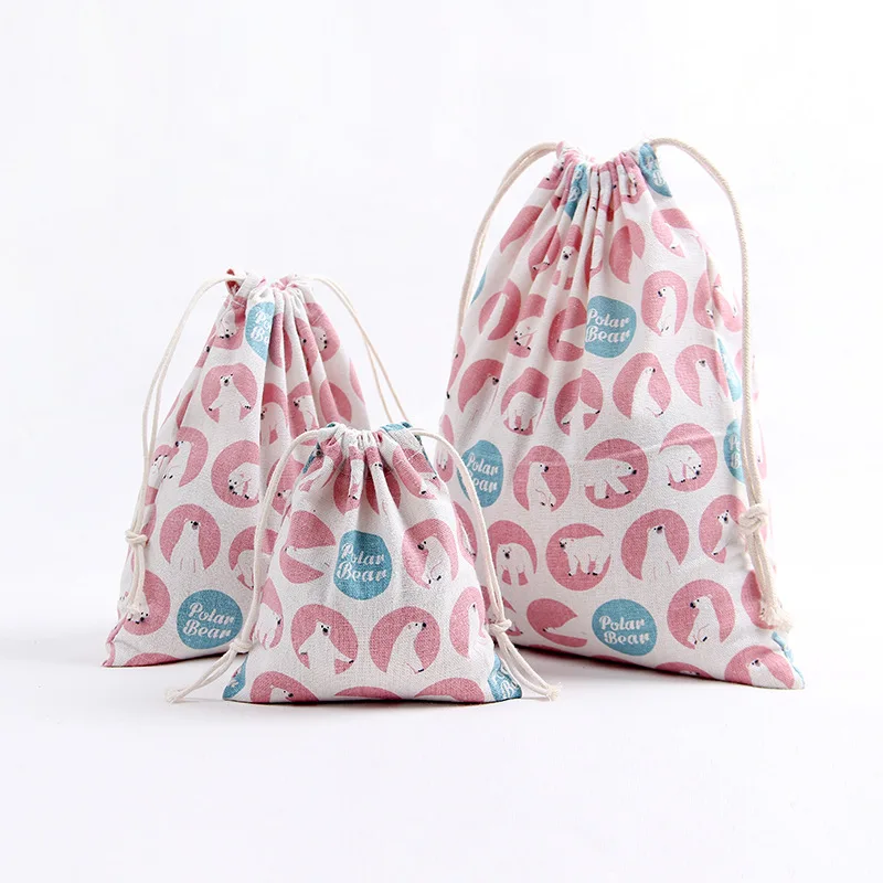 ETya женский органайзер для макияжа дорожная косметичка из хлопка и льна чехол