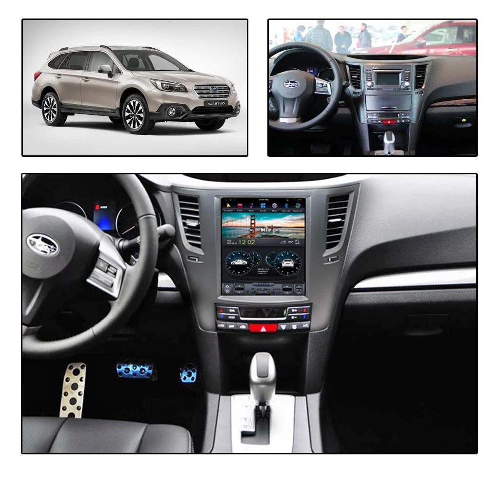 PX6 4 Гб ОЗУ Tesla стиль Android 9,0 Автомобильный gps навигатор для Subaru Legacy Outback 09to14 головное устройство Мультимедиа Радио магнитофон
