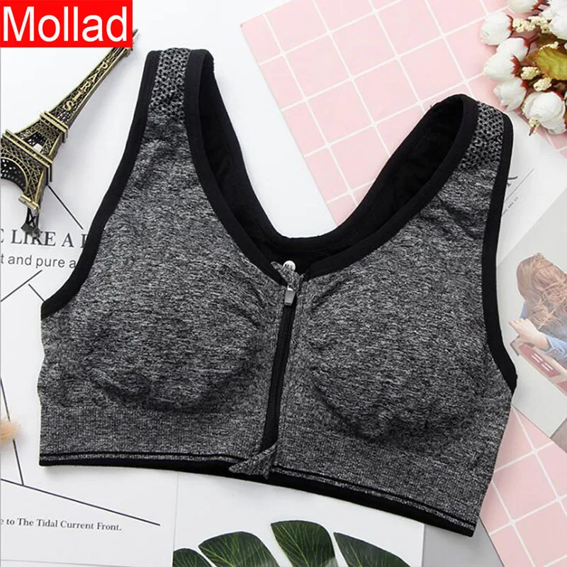 Новая мода Бесшовные молния бюстгальтер плотно дышащий жилет без стального