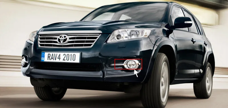 Для Toyota RAV4 RAV-4 2006- 2 в 1 светодиодный светящийся объектив противотуманные фары 3 цвета ангельские глазки DRL дневные ходовые огни