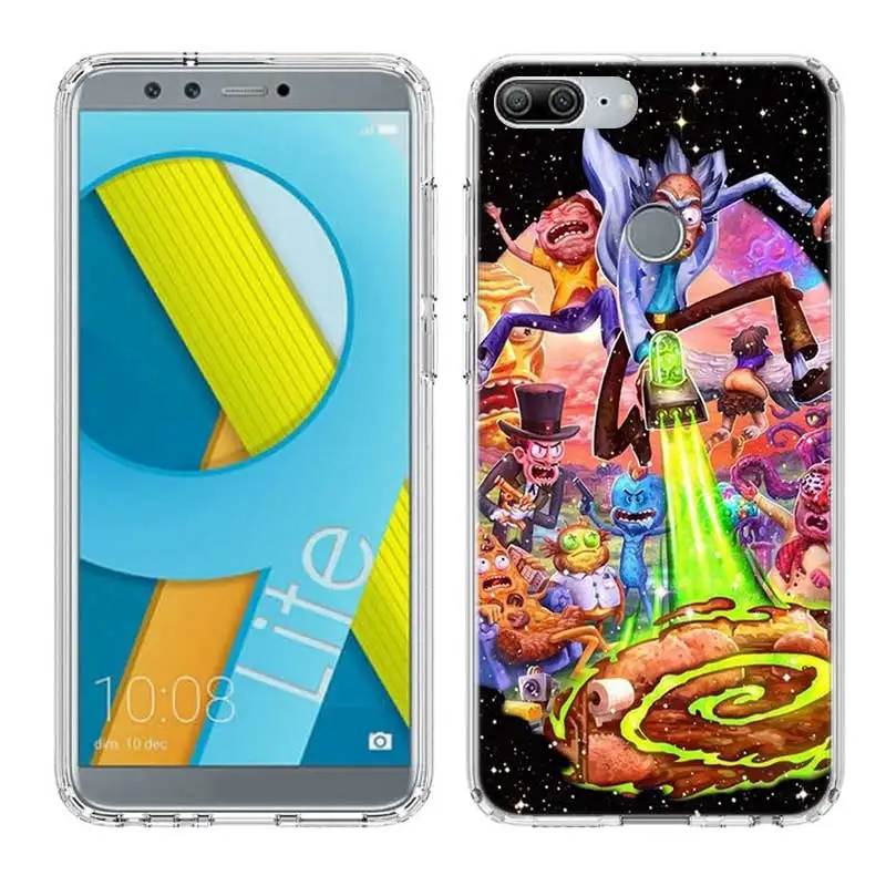 Рик и Морти Fundas силиконовый чехол для телефона для huawei Honor 20 Pro 10 9 lite 8X 8A 20i 8C 8S V20 Y5 Y6 Y7 Y9 крышка