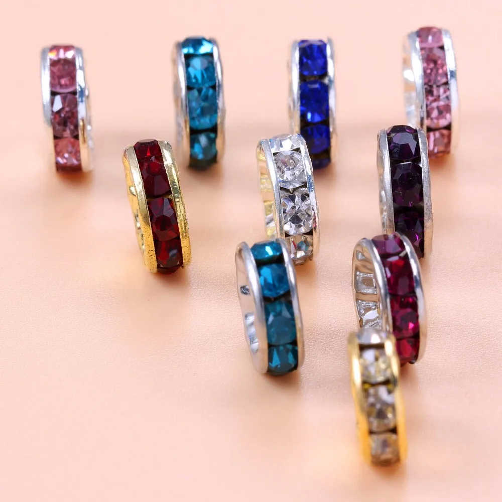 200 шт. посеребренные разделительные бусины ручной работы дешевые ювелирные