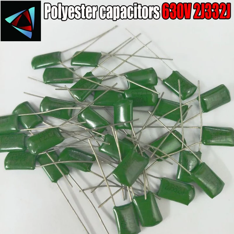 30 шт. Майларовый пленочный конденсатор 630 в 2J332J 3300pF 3.3nF 2J332 5% полиэфирный конденсатор|Конденсаторы| |