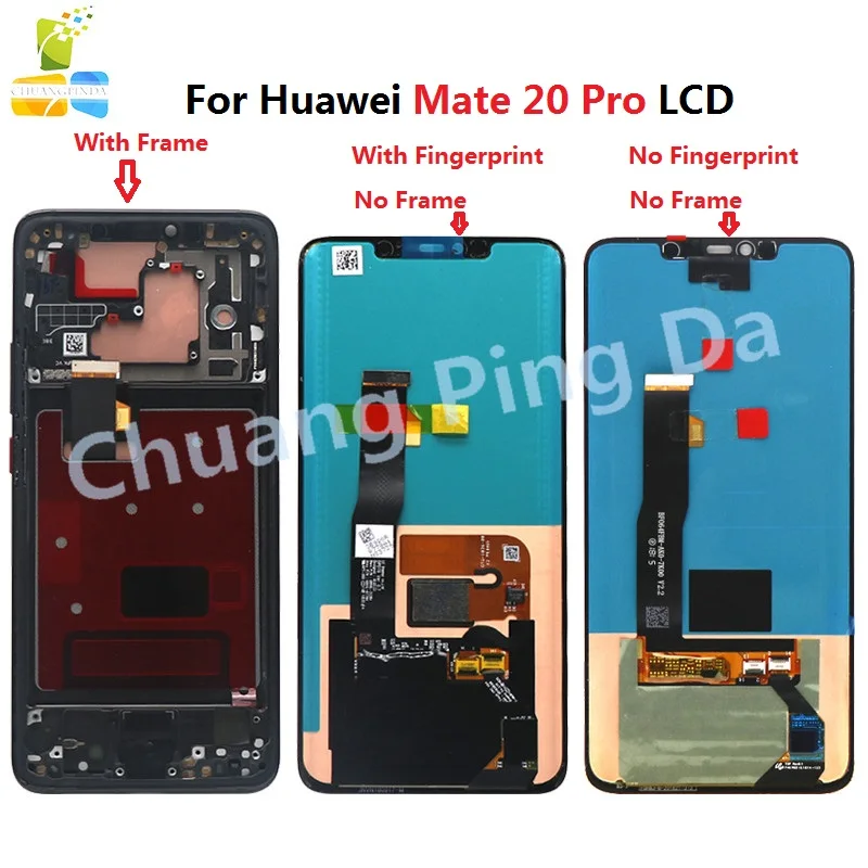ЖК дисплей с рамкой для Huawei Mate 20 Pro дигитайзер сенсорного экрана в сборе 20Pro Mate20
