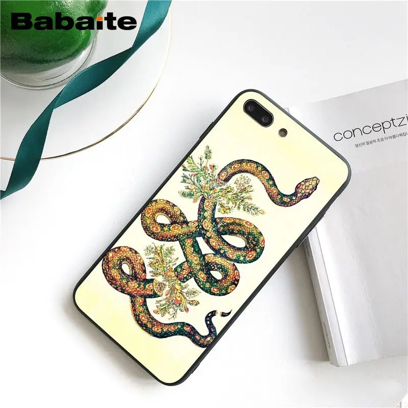 Babaite ручная змея Цветок змея картина чехол для телефона для iphone 11 Pro 11Pro Max 8 7 6 6S Plus X XS MAX 5 5S SE XR
