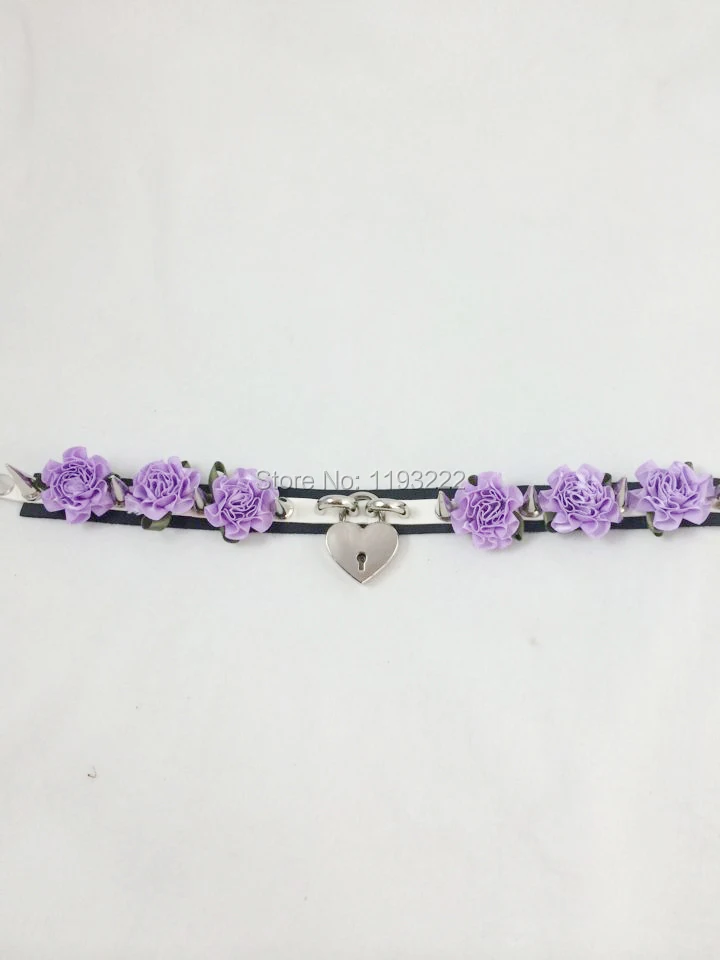 Женский чокер ручной работы из искусственной кожи яркое ожерелье в форме сердца