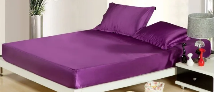 Шелковая атласная простыня для кровати простыни матраса покрывала постельное