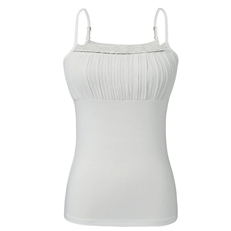 Летняя блузка из модала и хлопка модная женская рубашка на бретельках