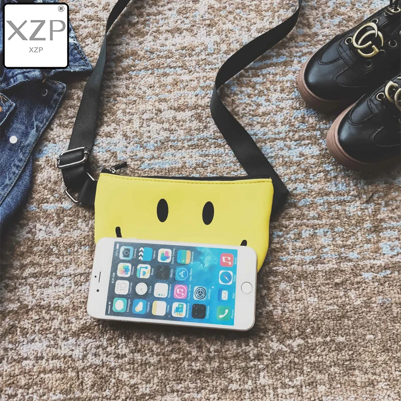 XZP милая сумка через плечо с Микки и смайликом для девочек детская сумочка милым
