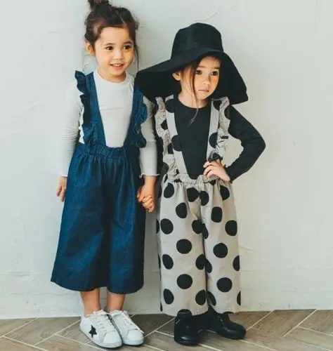 2018 Модные свободные штаны с оборками для маленьких девочек повседневные