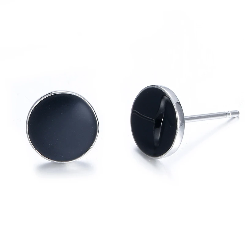 

100% 925 sterling silver fashion cheap men`s jewelry man stud earrings boy wholesale drop shipping boy friend birthday gift