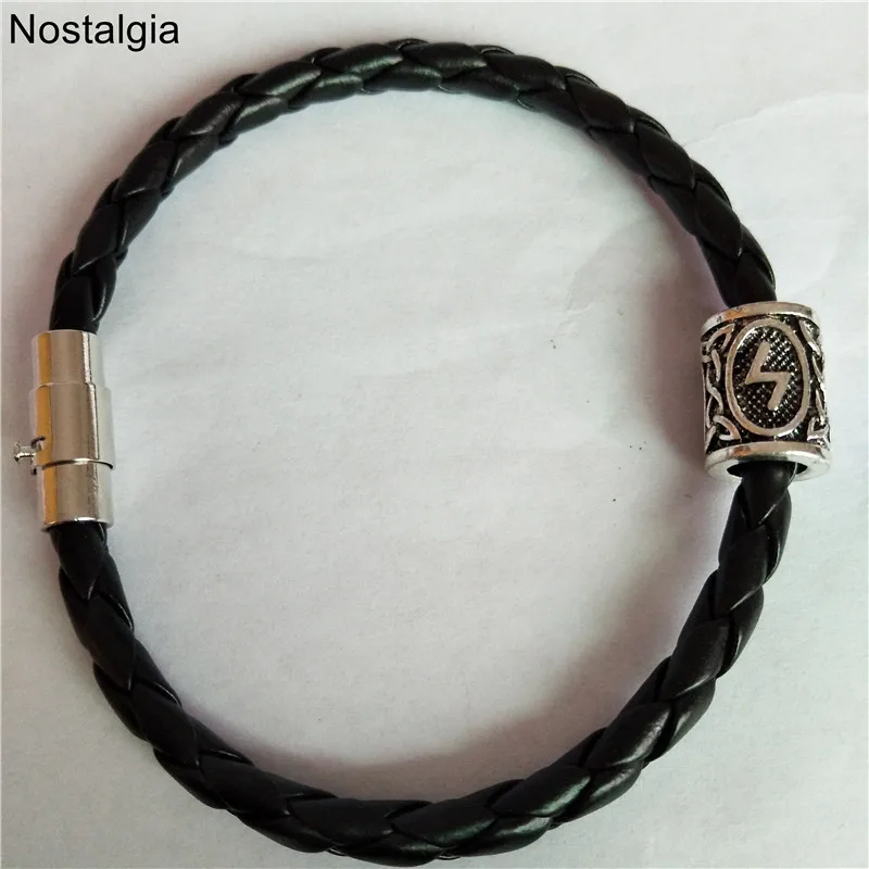 Nostalgia Vikingos Norse ювелирные изделия троица Валькнут Vegvisir бусины компас Vikingo руны амулет Викинг браслет славянские аксессуары - Окраска металла: SOWILO