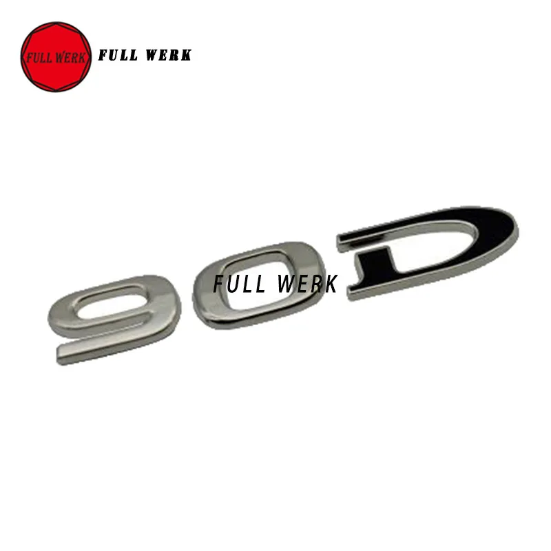 Наклейка на заднюю часть кузова автомобиля с 3D цифрой слова эмблема 90D 100D 75 75D для