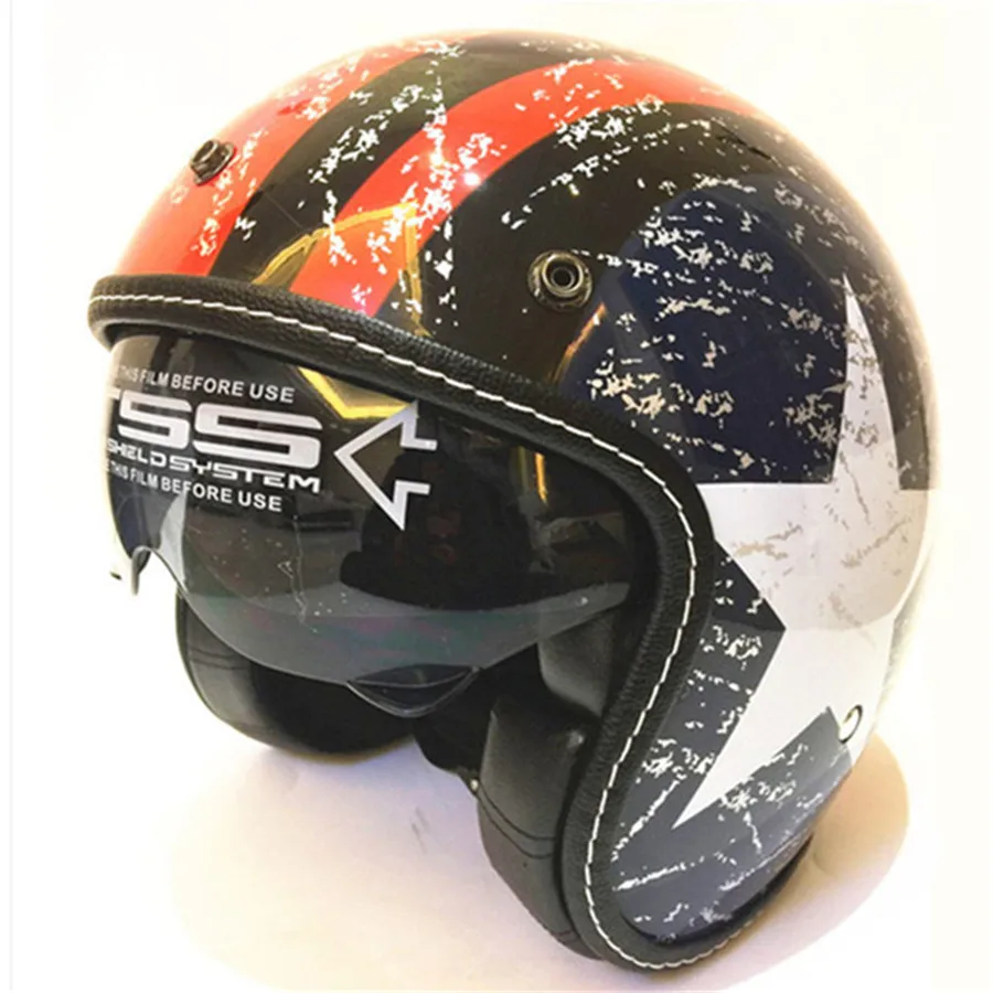 Новинка, для взрослых, с открытым лицом, jet moto, винтажные, moto rcycle шлемы, moto rbike, casco, Ретро шлем, скутер, 3/4, полушлем в горошек, шлем XS M XL