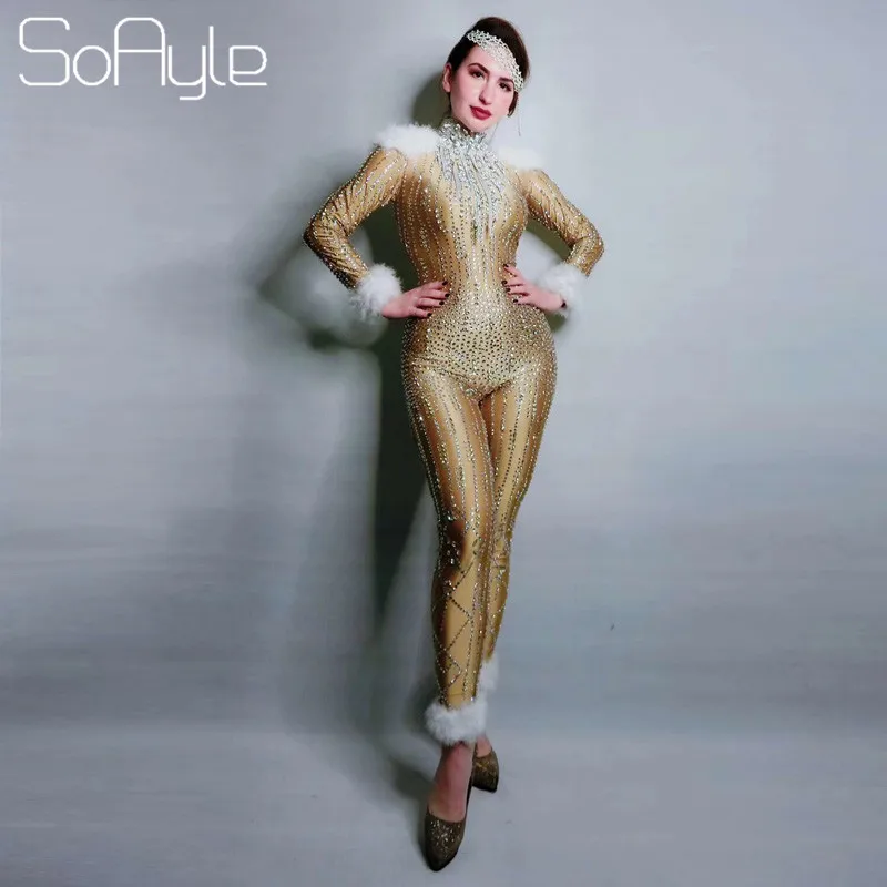 Высокоэластичный сексуальный комбинезон 2019 поддельное мясо Золотой горный