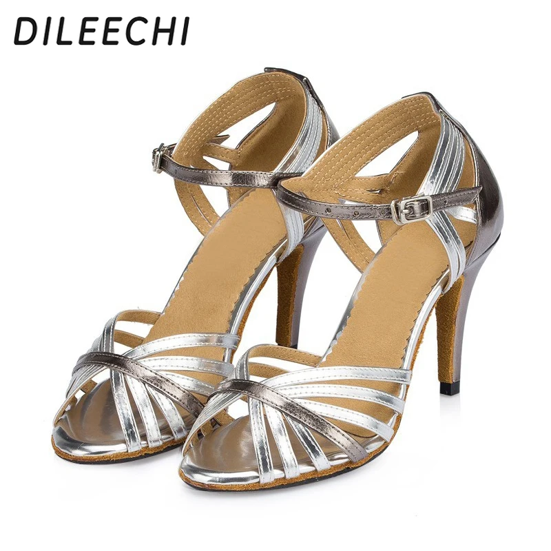 Туфли DILEECHI женские для латиноамериканских танцев Обувь бальных мягкая подошва