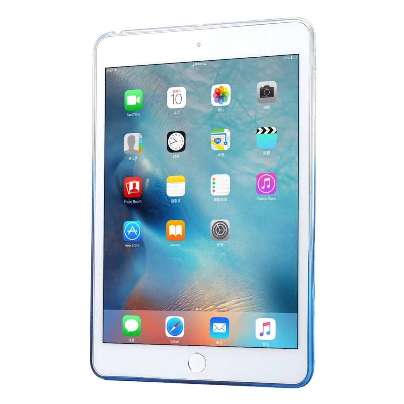 Градиентный нижний чехол из ТПУ для apple ipad Air 2 защитный смарт 6 чехол|Чехлы