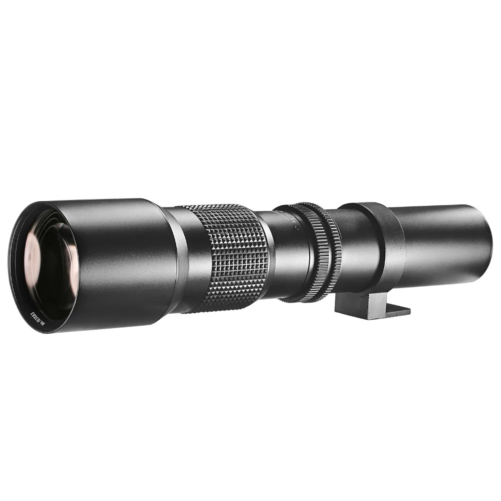 Neewer Высокая мощность 500 мм f/8 Руководство телеобъектив для SLR/DSLR камер с Т образным