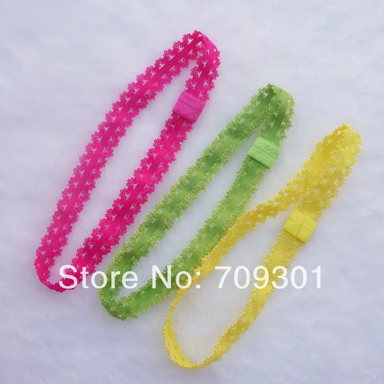 

Lace Headband alternative Shimmery Stretchy FOE headbands Interchangeable hair band Hair Accessories 12colors u pick