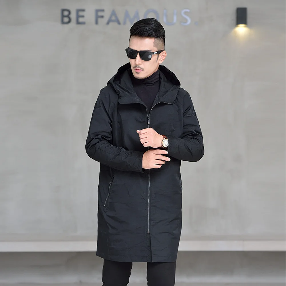 Бесплатная доставка осень 2017 зимняя куртка Мужская Повседневная модная с