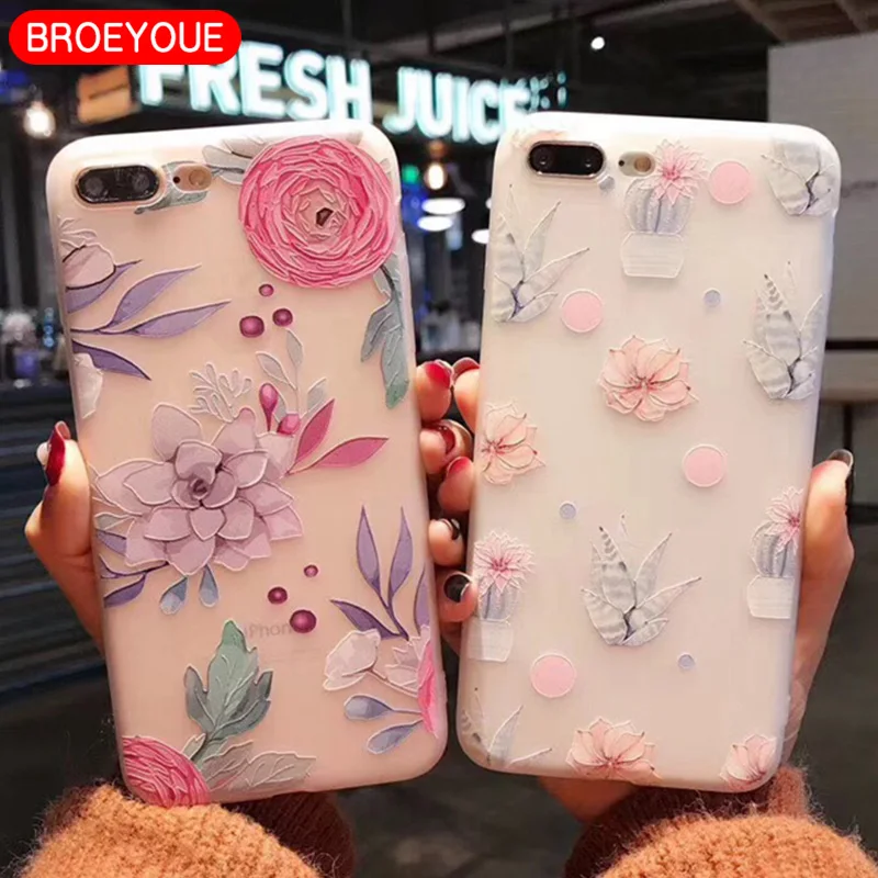 Flower Case For Samsung Galaxy J2 J3 J5 J7 A3 A5 A7 2016 2017 Prime 3D Relief Silicone TPU Cases Matte Phone Back Cover |