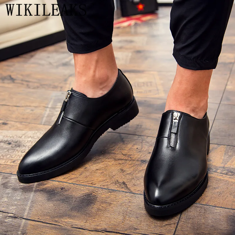 Туфли мужские классические оксфорды офисная обувь элегантные для свадьбы|Туфли|