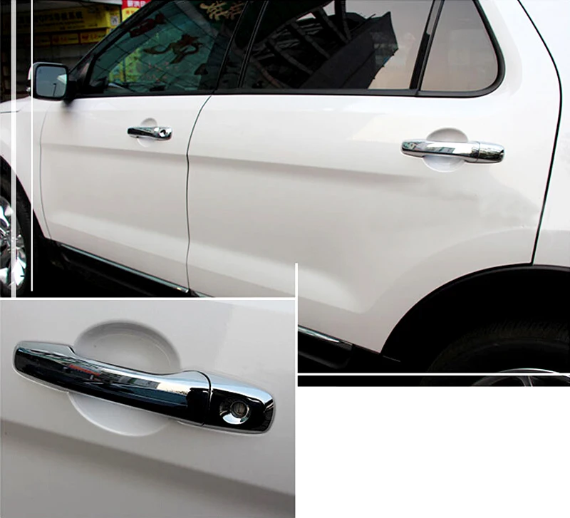 8 шт. декоративные накладки на дверные ручки для Ford Explorer 2011 2012 2013 2014 2016 2017 2018
