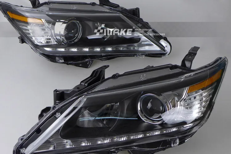 KOWELL стайлинга автомобилей для Toyota Camry светодиодный фары 2012 2013 Lexus Стиль DRL Объектив Двойной Луч H7 ксеноновые автомобильные аксессуары