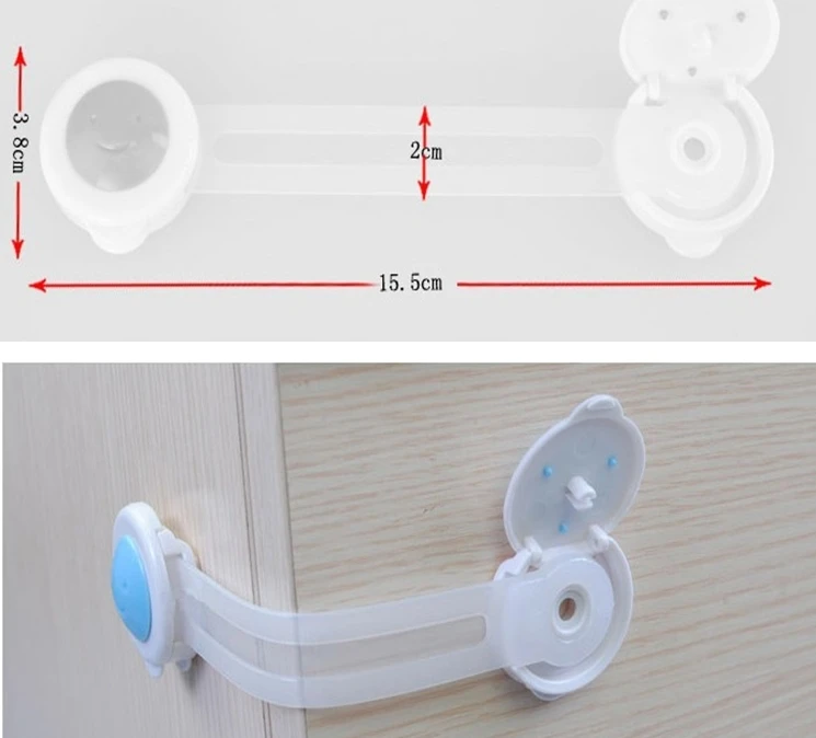Замок для детской безопасности 20 шт./лот с длинным дизайном защита пальцев TA008 |
