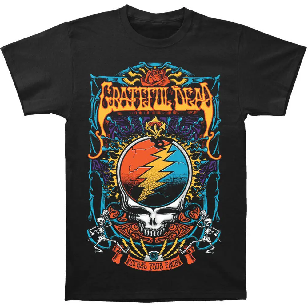 Grateful Dead/мужская футболка в наркоманском стиле черная крутая Harajuku Homme | Мужская