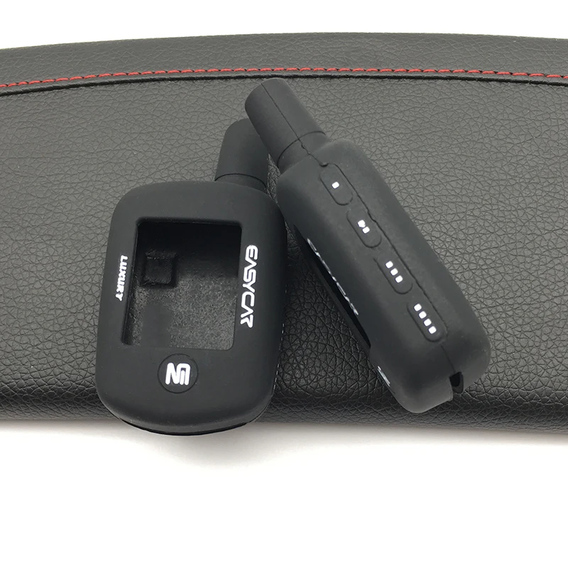 

Latest Fashion Men Silicone Rubber Key Cover for car alarm E772AS / E9 Silicone Case Easycar Alarm Security LCD Protect Shell