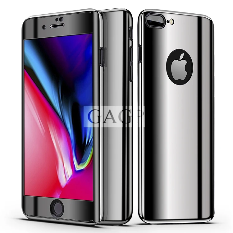 Для iphone XS MAX iphone 6 s 6s плюс 360 полная защита Зеркало чехол для iphone 7 Plus iphone X 10 чехол для Apple 8 XR Coque