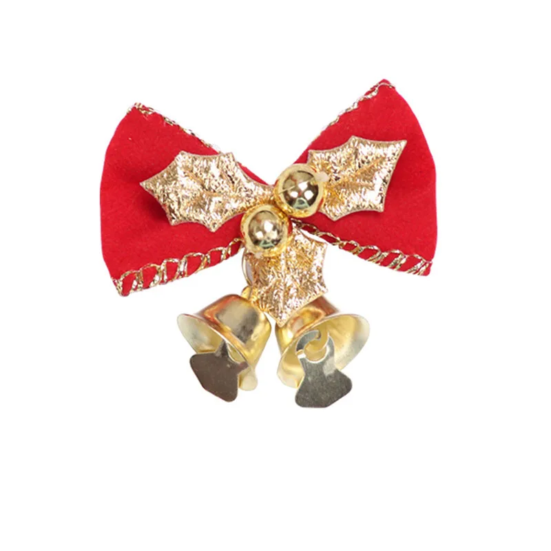 5pcs/lot Mini Bow Decoration Gold Red Green Knot Christmas Tree Wreath Craft Bows Decor 5cm | Дом и сад