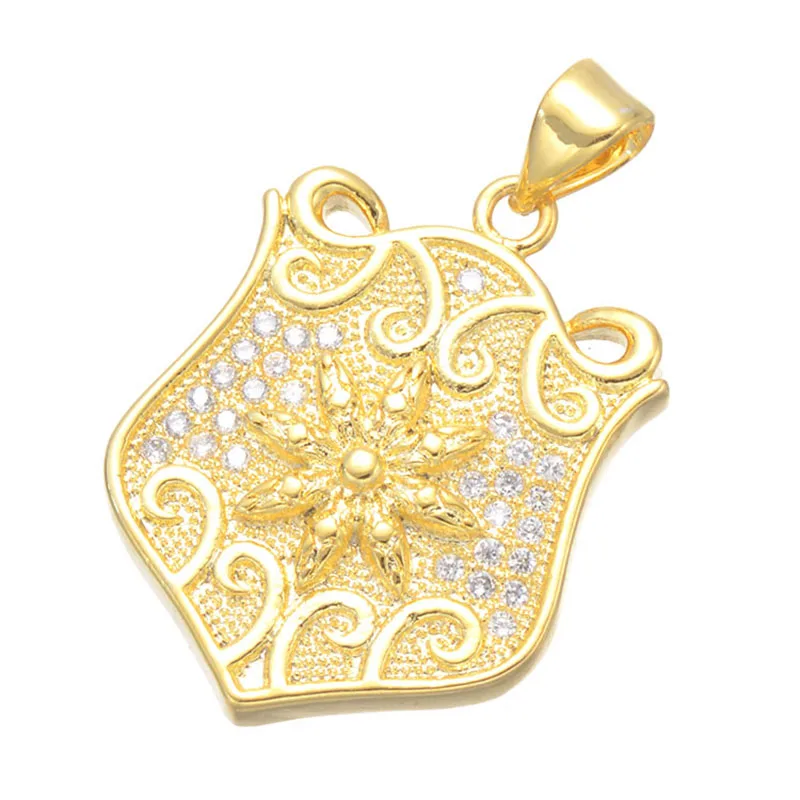 Горячие модные ювелирные изделия микро проложить Циркон Европа щит плавающие