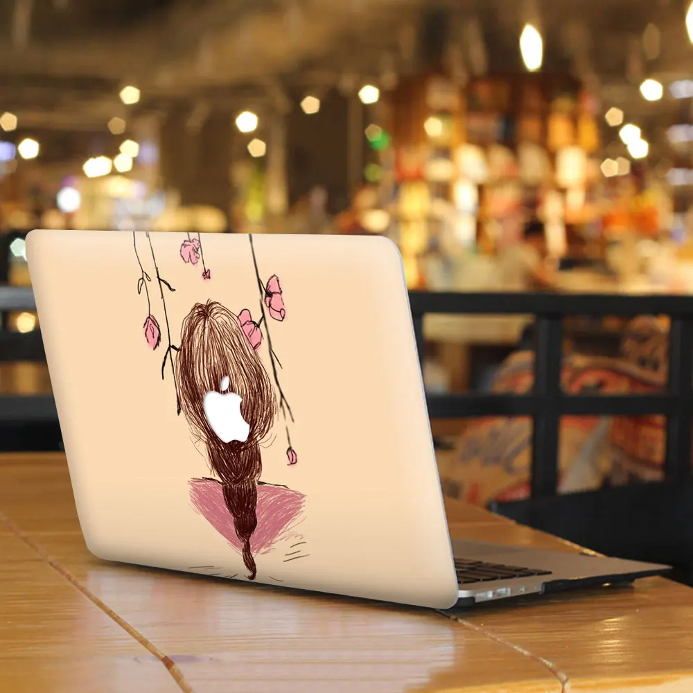 Виниловая наклейка на заднюю панель для девушек сделай сам MacBook Air Pro Retina 11 13 15