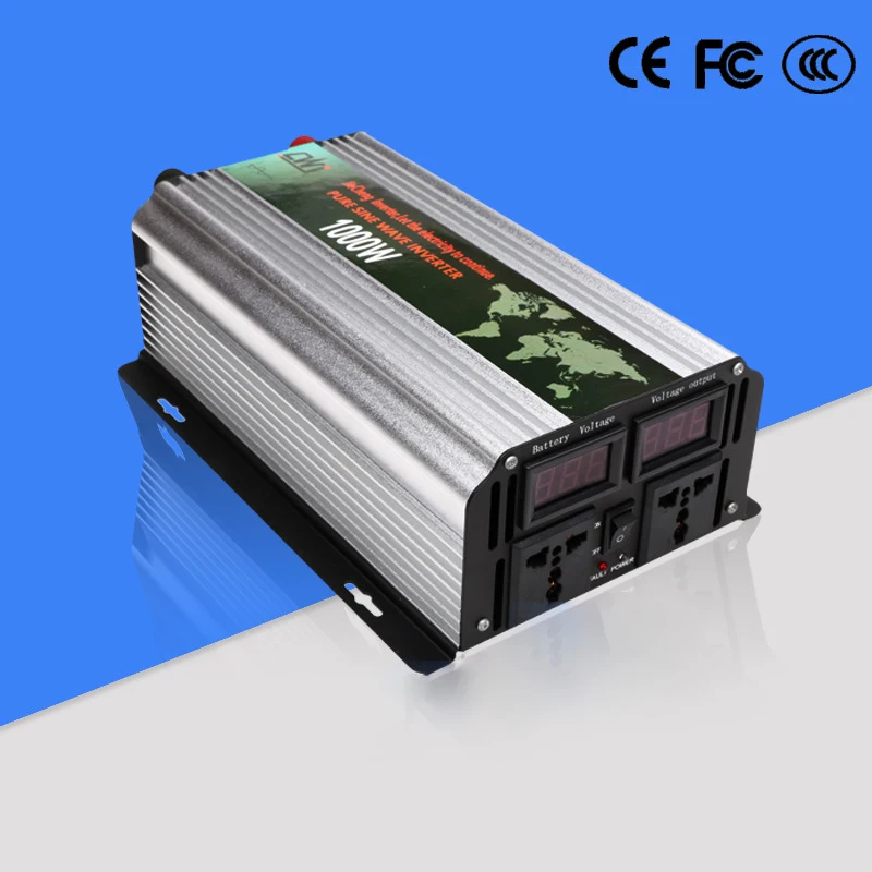 DC В AC автомобильный инвертор 1000 Вт Чистая синусоида Инвертор двойной