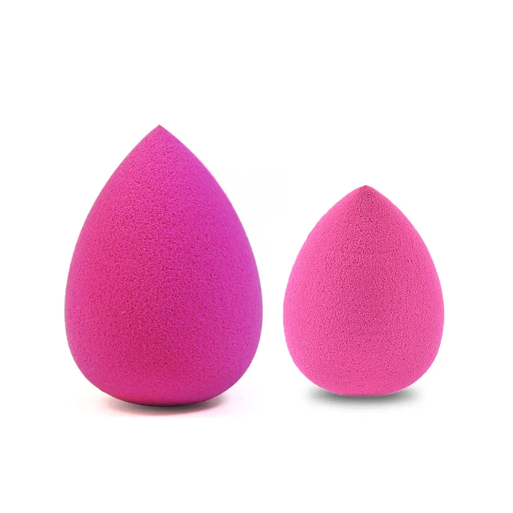 2pcs rose red Pooypoot косметический спонж для макияжа, спонж для основы, мягкая форма капли воды, пудра, гладкий спонж для макияжа лица, инструменты для красоты, аксессуары - Цвет: 2pcs rose red