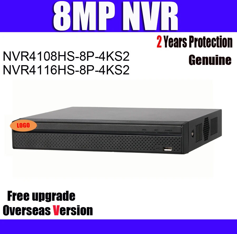 Сетевой видеорегистратор NVR4108 4116HS 8P 4KS2 4K H.265 NVR 8 POE NVR4108HS 8ch 16CH Compact 1U|network video recorder|h.265