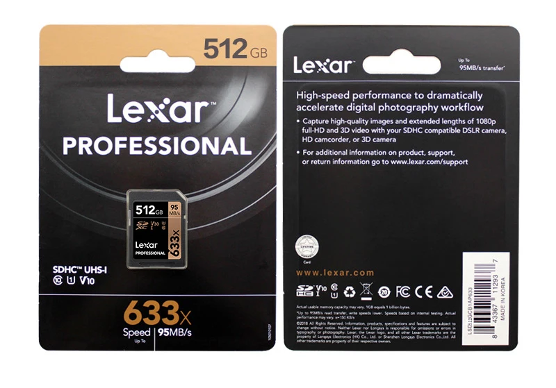 Lexar Профессиональный 1667x SDXC UHS-II sd-карты объемом 16 Гб 128 256 250 МБ/с. Мощный высокой скорости карты памяти V60 U3 Class10 SD карты