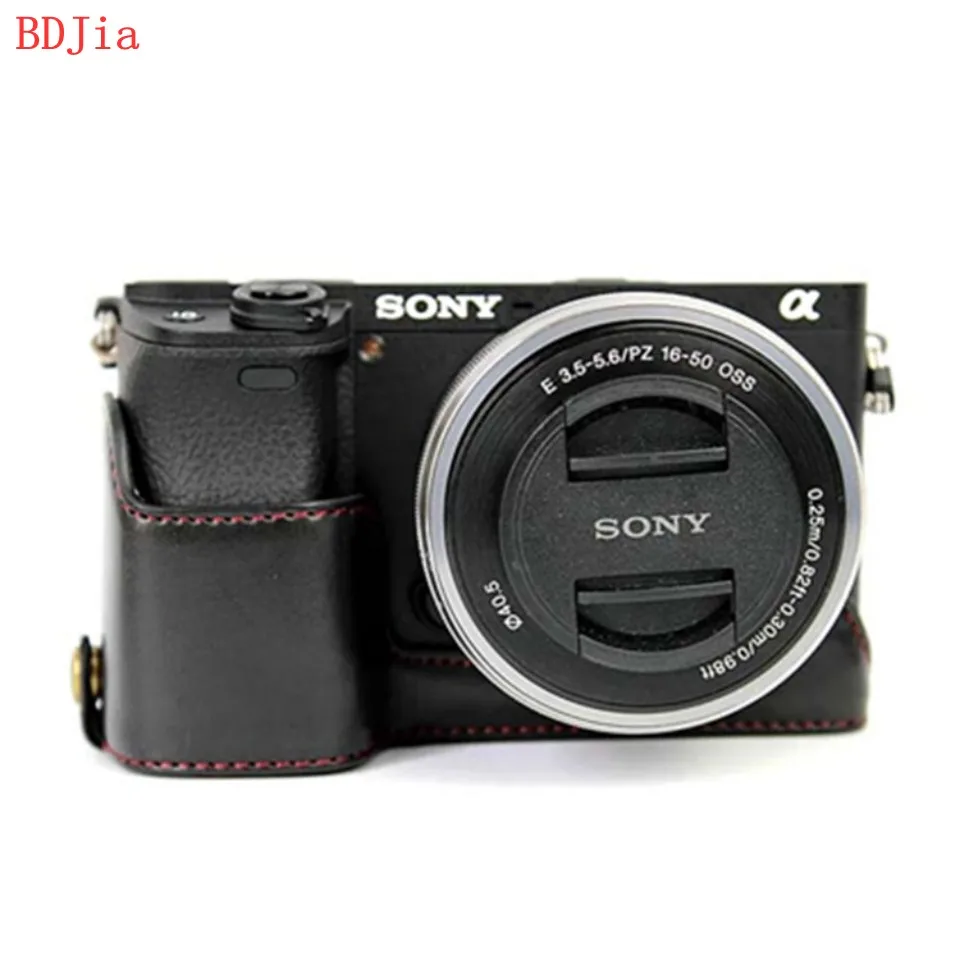 Новейший Модный чехол для камеры Sony из искусственной кожи A6500 с отделением