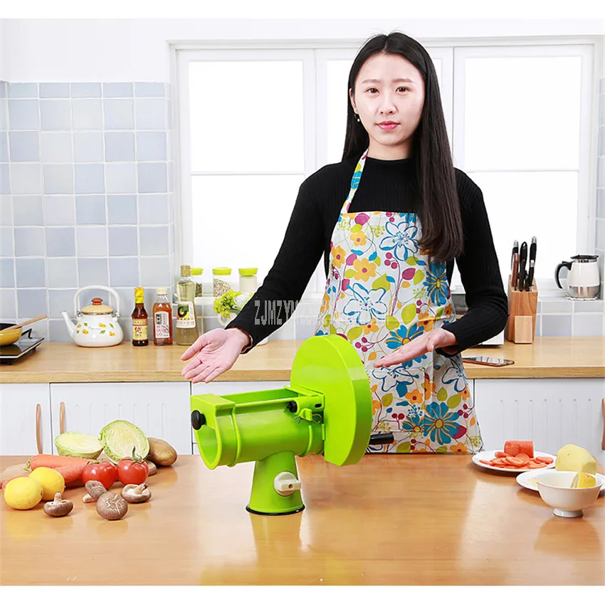 0.2-8mm Manual Fruit Slicing Machine Lemon Potato Vegetable Round Slicer Phopper Cutter Commercial/Household Use Kitchen Gadgets | Дом и сад