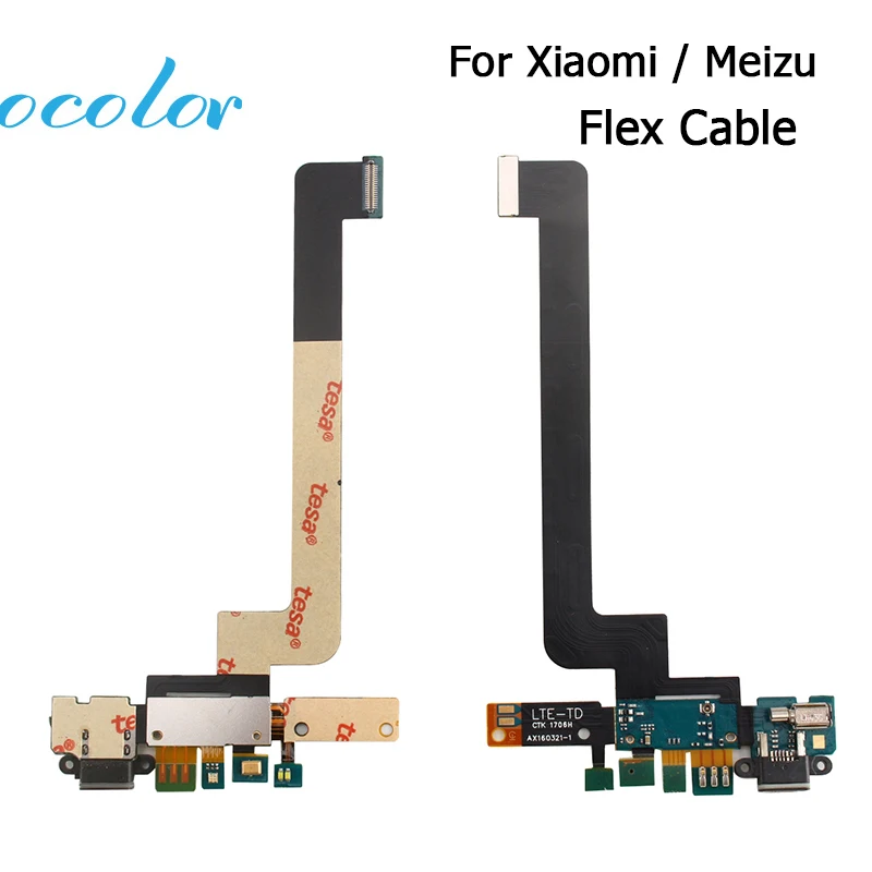 Ocolor для Xiaomi mi 4 5 Note 5S Plus Meizu Pro crophone модуль USB плата с зарядным портом гибкий кабель